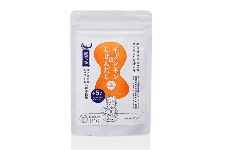 日本ORiDGE無食鹽昆布柴魚粉 (調味粉末60g)